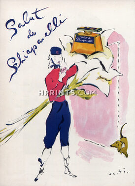 Schiaparelli (Perfumes) 1944 Salut, Marcel Vertès Bellhop