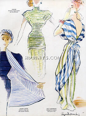 Carven, Jeanne Lanvin, Mad Carpentier 1948 Roger Descombes
