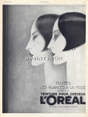 L'Oréal 1927 Hairstyle, Art Déco Style, Claude