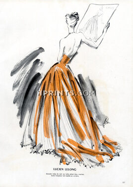 Fernando Bosc 1947 Lucien Lelong, Evening Gown