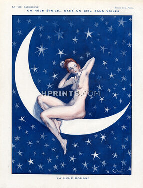 Georges Pavis 1921 moon, nude