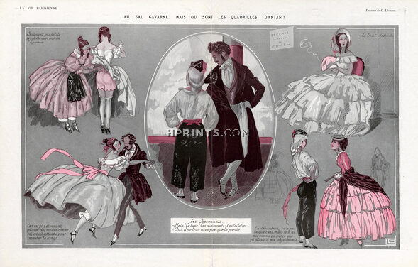 Léonnec 1923 Au Bal Gavarni... 19th Century Costumes, Partner Dance