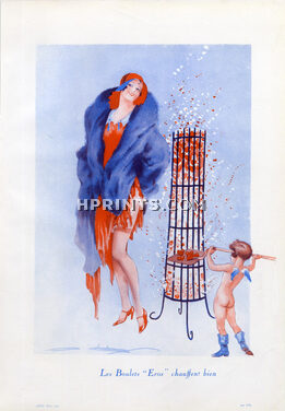 Vald'Es 1931 Les Boulets "Eros" Chauffent bien, Angel, Fur Coat