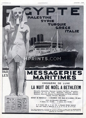 Messageries Maritimes (Ship company) 1929 Egypt