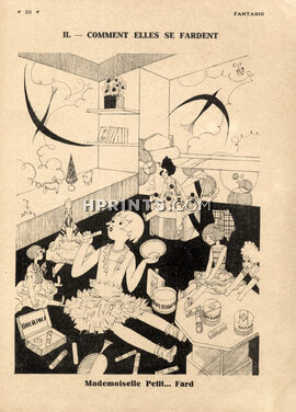 Bourjois (Cosmetics) 1929 Miss Petit.. Fard, Paul Dufau