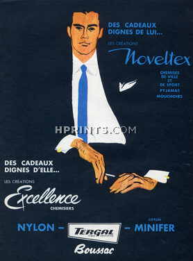 Noveltex 1960 Men's Clothing, Boussac, René Gruau