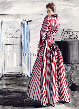 Hattie Carnegie 1939 Bouët-Willaumez Coat Evening Gown