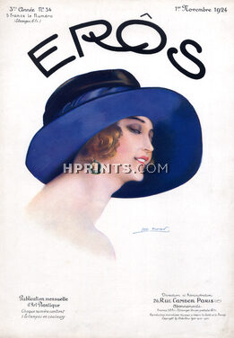 Léo Fontan 1924 Hat, Portrait, Cover Eros