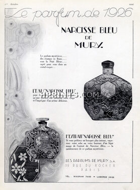 Mury (Perfumes) 1926 Narcisse Bleu Art Deco Style