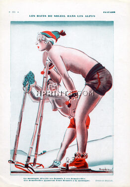 Rojan 1931 Skiing Topless