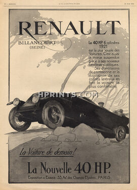 Renault (Cars) 1921 La 40 HP Zim