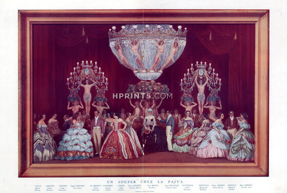 Umberto Brunelleschi 1923 Scenery & Costumes "un Souper chez la Païva"