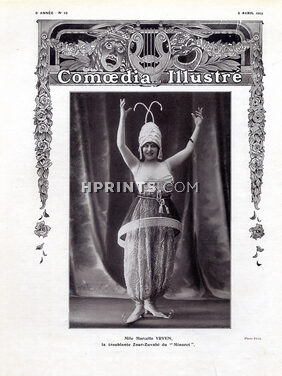 Marcelle Yrven 1913 Le Minaret Paul Poiret's Costume José de Zamora Erté