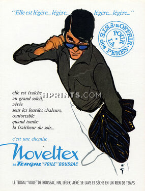Noveltex (Men's Clothing) 1962 René Gruau