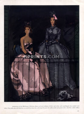 Benito 1939 Balenciaga Evening Gown Pink Satin & Taffeta Jacket Pannier Skirt Goya Style