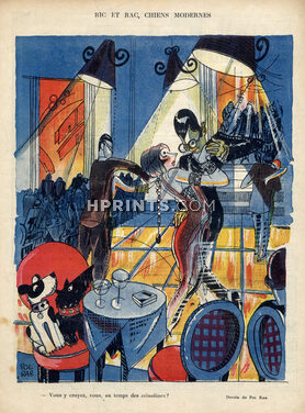 Pol Rab 1926 Ric et Rac Dogs Tango Dancers Music-hall Cabaret