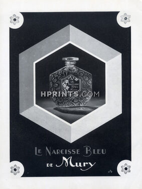 Mury (Perfumes) 1943 Le Narcisse Bleu, Art Deco