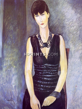 Yves Saint Laurent 1983 Tribute to Modigliani by Jean Louis Morelle