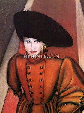 Yves Saint Laurent 1983 Nadja, Fashion Illustration
