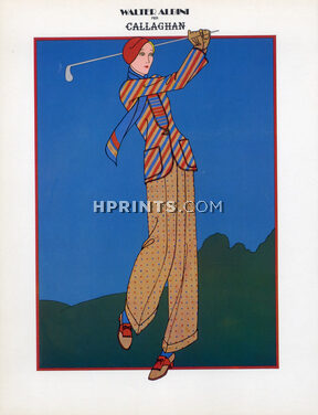 Walter Albini 1971 Callaghan Fashion Sport Golf