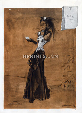 Marcel Rochas 1946 Evening Gown Demachy