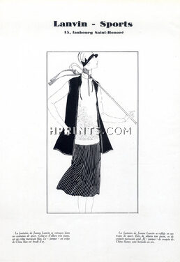Lanvin Sports 1926 Fashion Sport Golf