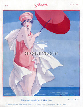 Lorenzi 1926 Bathing Beauty Swimmer to Deauville