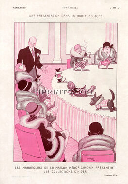 Pem 1928 Haute Couture For Dogs Pekingese Fox Terrier, Parade Dogs
