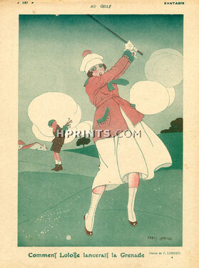 Lorenzi 1917 Sexy Girl Golfer