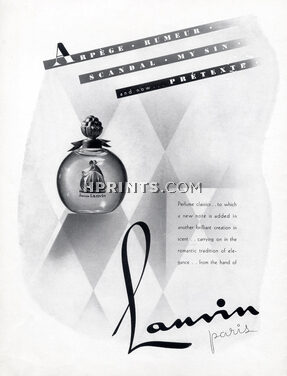Lanvin (Perfumes) 1937 Art Deco Style