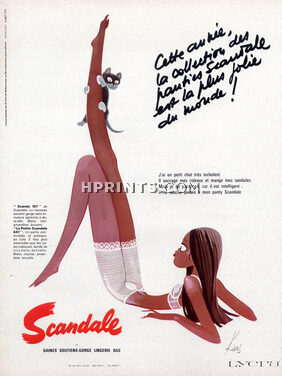 Scandale (Lingerie) 1969 Panty Scandy Bra Kiraz