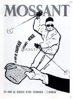 Mossant (Hats) 1962 Skiing M.Rousseau