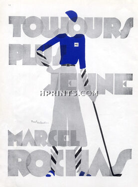 Marcel Rochas 1931 Sport Fashion Golf Paul Valentin