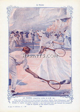 Joseph Marius Avy 1907 Le Tennis Women's Sports