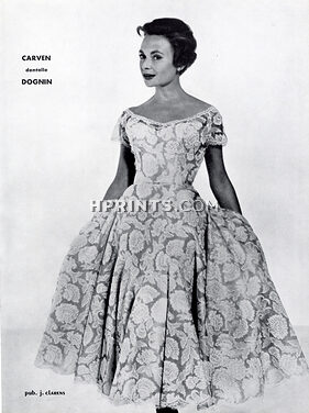 Carven 1954 Dentelle Dognin