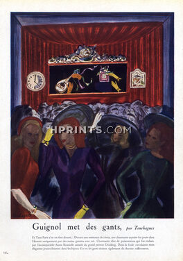Guignol met des gants, 1946 - Touchagues, Hermès (Gloves), Annie Beaumel & Douking