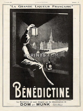 Bénédictine 1923 d'après Cappiello Poster Art, Dom & Munk