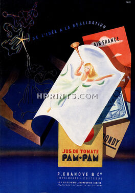 P. Chanove & Cie 1947 Imprimeurs, Editeurs, Poster art