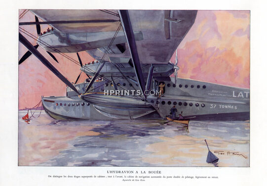 Geo Ham 1935 Seaplane Hydravion Transatlantique