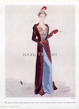 Schiaparelli 1936 Evening Coat, Eric
