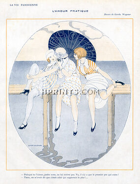 Gerda Wegener 1913 Girls Speaking about the Love