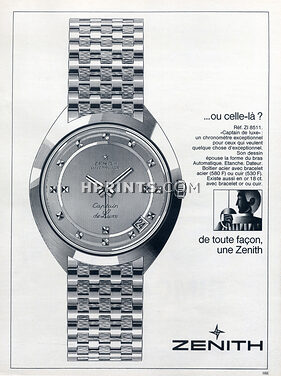 Zenith (Watches) 1967 Captain de Luxe, Automatic Réf 8511
