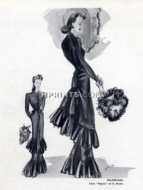 Schompré 1939 Balenciaga, evening gown