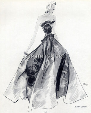 Jeanne Lanvin 1939 Evening Gown, Léon Bénigni