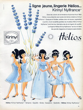 Hélios (Lingerie) 1962 Nightdress
