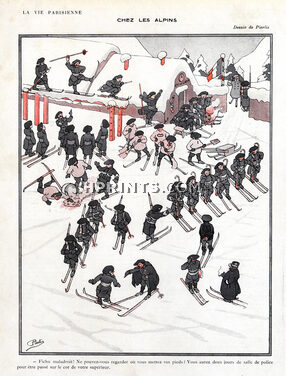 Pierlis 1913 Pierre Lissac Mountain Infantrymen, Chasseurs Alpins, Soldiers, Comic Strip