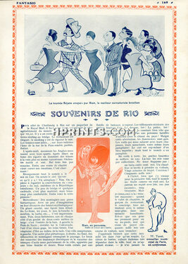 Souvenirs de Rio, 1910 - Rejane Caricatures, Drawing Rian, Brazil, Texte par Monsieur Badaud