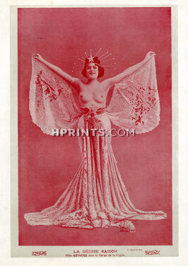 Mlle Réthoré 1908 Topless, Theatre Costume