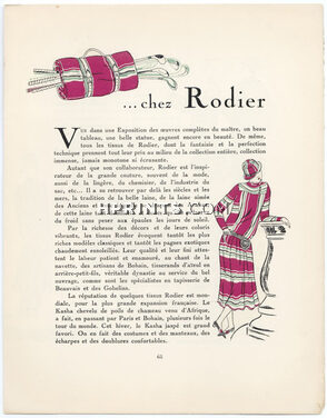 Chez Rodier, 1924 - Jean Grangier, Golf. La Gazette du Bon Ton, 1924-1925 n°2, Texte par Clercé, 4 pages