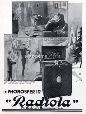 Radiola (Music) 1929 Phonosfer 12, Dance